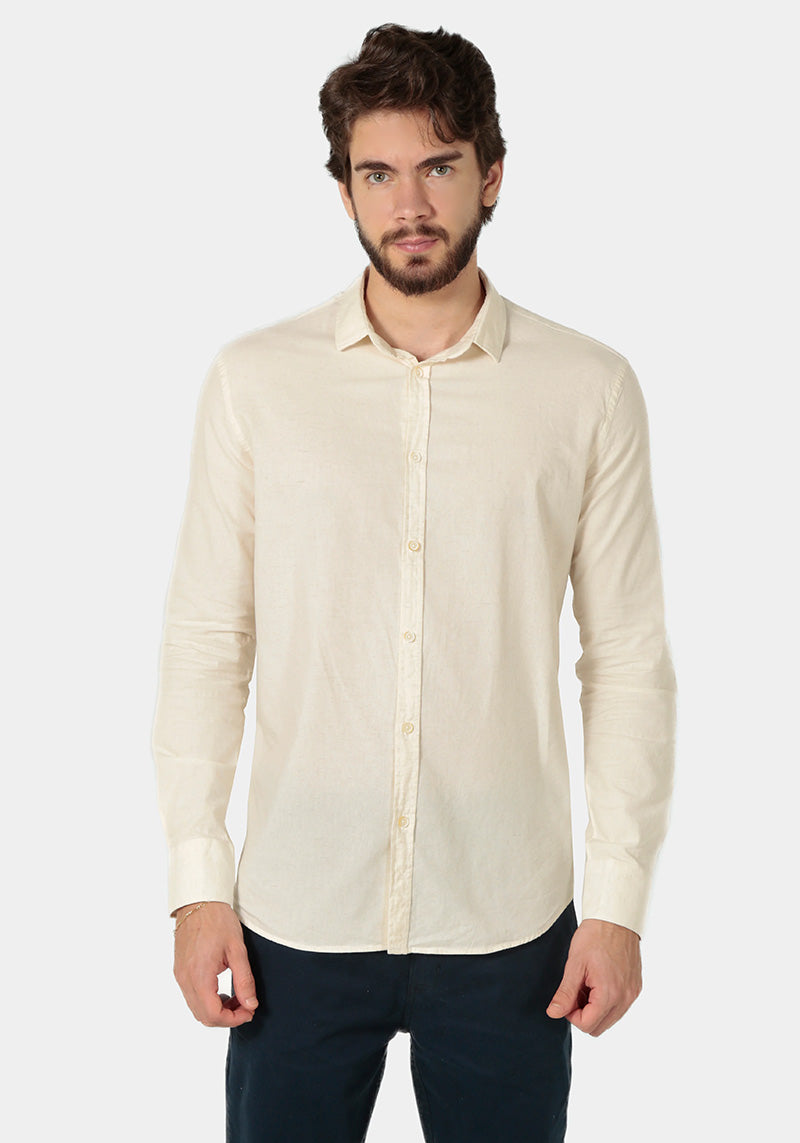 Camisa Linho Slim Fit