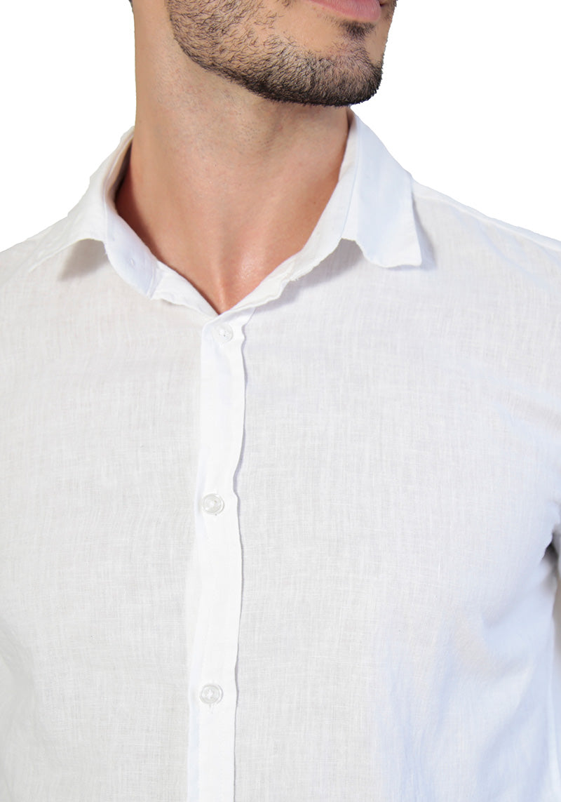 Camisa Linho Slim Fit