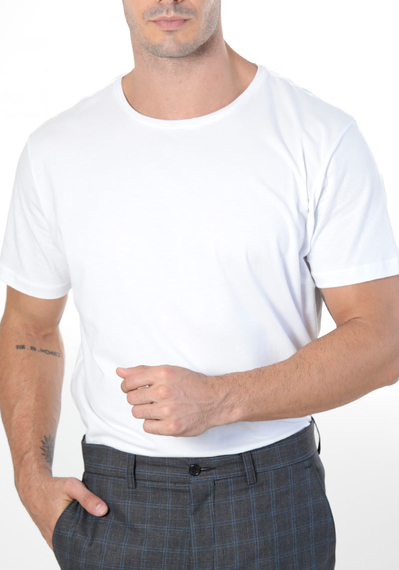 Camiseta Premium Algodão Egípcio - Gola Redonda