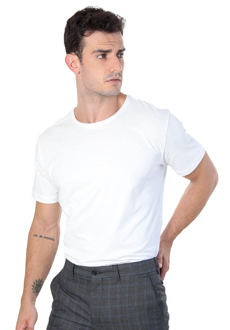Camiseta Premium Algodão Egípcio - Gola Redonda